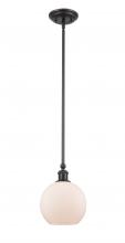 Innovations Lighting 341-1S-BK-G121-8-LED - Concord - 1 Light - 8 inch - Matte Black - Mini Pendant