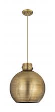 Innovations Lighting 410-1PL-BB-M410-14BB - Newton Sphere - 1 Light - 14 inch - Brushed Brass - Cord hung - Pendant