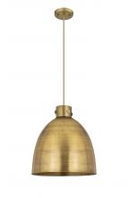 Innovations Lighting 410-1PL-BB-M412-16BB - Newton Sphere - 1 Light - 16 inch - Brushed Brass - Cord hung - Pendant