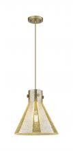 Innovations Lighting 410-1PM-BB-G411-12ME - Newton Cone - 1 Light - 12 inch - Brushed Brass - Cord hung - Pendant