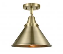 Innovations Lighting 447-1C-AB-M10-AB-LED - Briarcliff - 1 Light - 10 inch - Antique Brass - Flush Mount