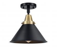 Innovations Lighting 447-1C-BAB-M10-BK-LED - Briarcliff - 1 Light - 10 inch - Black Antique Brass - Flush Mount