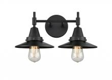 Innovations Lighting 447-2W-BK-M6-BK-LED - Railroad - 2 Light - 17 inch - Matte Black - Bath Vanity Light