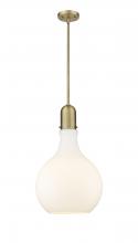Innovations Lighting 492-1S-BB-G581-14-LED - Amherst - 1 Light - 14 inch - Brushed Brass - Cord hung - Pendant