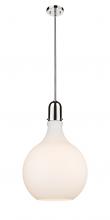 Innovations Lighting 492-1S-PN-G581-16-LED - Amherst - 1 Light - 16 inch - Polished Nickel - Stem hung - Pendant