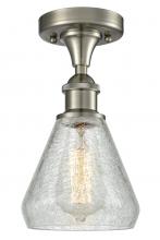 Innovations Lighting 516-1C-SN-G275-LED - Conesus - 1 Light - 6 inch - Brushed Satin Nickel - Flush Mount