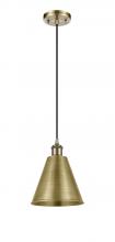 Innovations Lighting 516-1P-AB-MBC-8-AB-LED - Berkshire - 1 Light - 8 inch - Antique Brass - Cord hung - Mini Pendant
