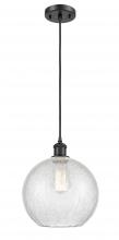 Innovations Lighting 516-1P-BK-G125-10 - Athens - 1 Light - 10 inch - Matte Black - Cord hung - Mini Pendant