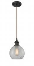 Innovations Lighting 516-1P-OB-G125 - Athens - 1 Light - 8 inch - Oil Rubbed Bronze - Cord hung - Mini Pendant