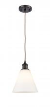 Innovations Lighting 516-1P-OB-GBC-81-LED - Berkshire - 1 Light - 8 inch - Oil Rubbed Bronze - Cord hung - Mini Pendant