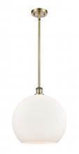 Innovations Lighting 516-1S-AB-G121-14-LED - Athens - 1 Light - 14 inch - Antique Brass - Pendant