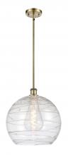 Innovations Lighting 516-1S-AB-G1213-14-LED - Athens Deco Swirl - 1 Light - 14 inch - Antique Brass - Pendant