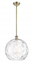Innovations Lighting 516-1S-AB-G1215-14-LED - Athens Water Glass - 1 Light - 13 inch - Antique Brass - Pendant