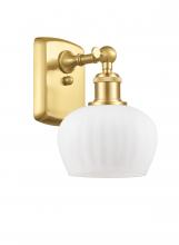 Innovations Lighting 516-1W-SG-G91-LED - Fenton - 1 Light - 7 inch - Satin Gold - Sconce