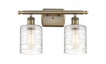 Innovations Lighting 516-2W-AB-G1113-LED - Cobbleskill - 2 Light - 15 inch - Antique Brass - Bath Vanity Light