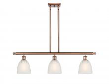 Innovations Lighting 516-3I-AC-G381-LED - Castile - 3 Light - 36 inch - Antique Copper - Cord hung - Island Light