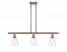 Innovations Lighting 516-3I-AC-G394-LED - Ellery - 3 Light - 36 inch - Antique Copper - Cord hung - Island Light