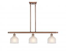 Innovations Lighting 516-3I-AC-G411-LED - Dayton - 3 Light - 36 inch - Antique Copper - Cord hung - Island Light