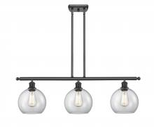 Innovations Lighting 516-3I-BK-G122 - Athens - 3 Light - 36 inch - Matte Black - Cord hung - Island Light