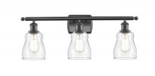 Innovations Lighting 516-3W-BK-G392 - Ellery - 3 Light - 25 inch - Matte Black - Bath Vanity Light
