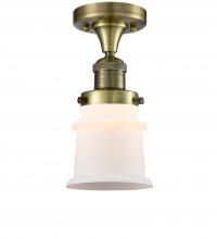 Innovations Lighting 517-1CH-AB-G181S-LED - Canton - 1 Light - 6 inch - Antique Brass - Semi-Flush Mount