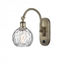 Innovations Lighting 518-1W-AB-G1215-6-LED - Athens Water Glass - 1 Light - 6 inch - Antique Brass - Sconce