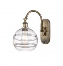 Innovations Lighting 518-1W-AB-G556-8CL - Rochester - 1 Light - 8 inch - Antique Brass - Sconce