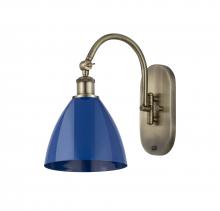 Innovations Lighting 518-1W-AB-MBD-75-BL-LED - Plymouth - 1 Light - 8 inch - Antique Brass - Sconce
