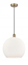 Innovations Lighting 616-1P-AB-G121-14-LED - Athens - 1 Light - 14 inch - Antique Brass - Cord hung - Pendant