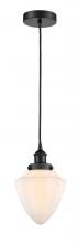 Innovations Lighting 616-1PH-BK-G661-7-LED - Bullet - 1 Light - 7 inch - Matte Black - Cord hung - Mini Pendant