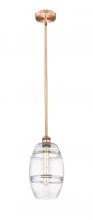 Innovations Lighting 616-1S-AC-G557-8CL - Vaz - 1 Light - 8 inch - Antique Copper - Cord hung - Mini Pendant