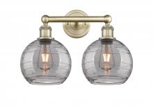 Innovations Lighting 616-2W-AB-G1213-8SM - Athens Deco Swirl - 2 Light - 17 inch - Antique Brass - Bath Vanity Light
