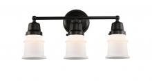 Innovations Lighting 623-3W-BK-G181S - Canton - 3 Light - 21 inch - Matte Black - Bath Vanity Light