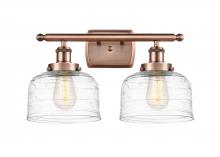 Innovations Lighting 916-2W-AC-G713-LED - Bell - 2 Light - 18 inch - Antique Copper - Bath Vanity Light