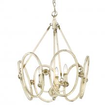 Golden 0852-3P AI - Sabrina 3 Light Pendant in Antique Ivory