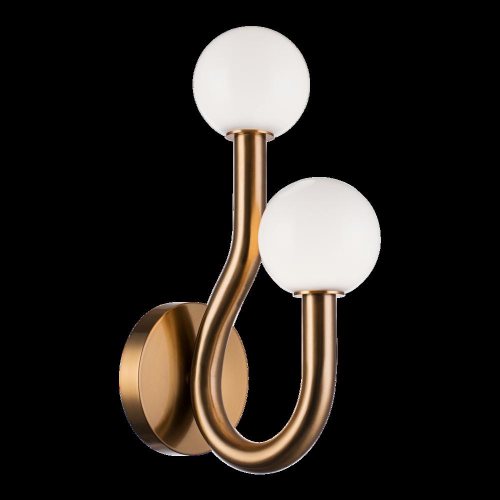 Joelle Aged Gold Brass Wall Sconce