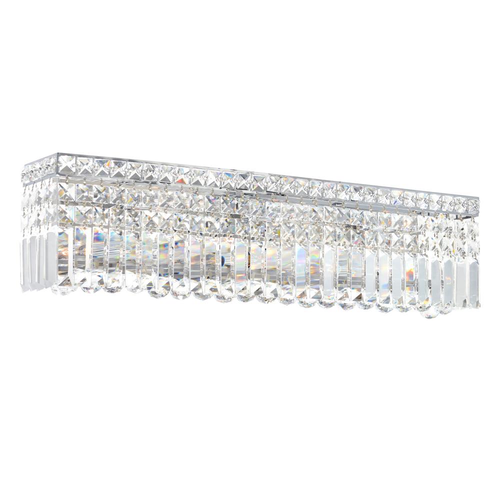 Colosseum 6 Light Vanity Light With Chrome Finish