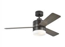 Generation Lighting 3ERAR44AGPD - Era 44&#34; Dimmable LED Indoor/Outdoor Aged Pewter Ceiling Fan with Light Kit, Remote Control and M