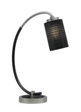 Toltec Company 57-GPMB-4069 - Desk Lamp, Graphite & Matte Black Finish, 4&#34; Black Matrix Glass