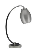 Toltec Company 57-GPMB-426-GP - Desk Lamp, Graphite & Matte Black Finish, 5&#34; Graphite Oval Metal Shade