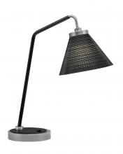Toltec Company 59-GPMB-4059 - Desk Lamp, Graphite & Matte Black Finish, 7&#34; Black Matrix Glass