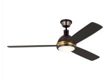 Visual Comfort & Co. Fan Collection 3HCKR60BNZHABD - Hicks 60&#34; LED Ceiling Fan