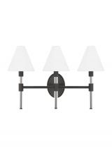 Visual Comfort & Co. Studio Collection LV1043AI - Robert Mid-Century Modern 3-Light Indoor Dimmable Bath Vanity