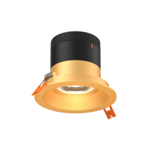 Dals RC04-CC-20-RGGD-TGD - 4in Modular Downlight, 5CCT, 20 degree Beam Angle, Regressed, Gold, Gold Trim
