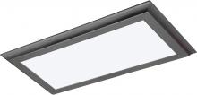 Nuvo 62/1172 - Blink Plus Profile - 22W- 12&#34; x 24&#34; Surface Mount LED - 3000K - Gun Metal Finish - 100-277V