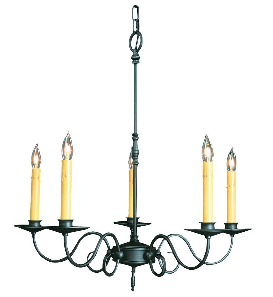 5-Light Siena Bronze Black Forest Dining Chandelier