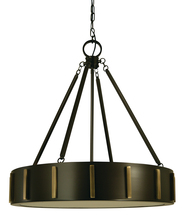 Framburg 4594 BN/PN - 4-Light 23&#34; Brushed Nickel/Polished Nickel Pantheon Pendant