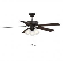 Savoy House Meridian M2021ORBRV - 52&#34; 3-Light Ceiling Fan in Oil Rubbed Bronze