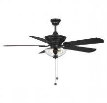 Savoy House Meridian M2026MBKRV - 52&#34; 2-Light Outdoor Ceiling Fan in Matte Black