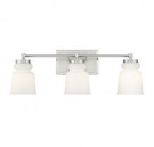 Savoy House Meridian M80058BN - 3-Light Bathroom Vanity Light in Brushed Nickel